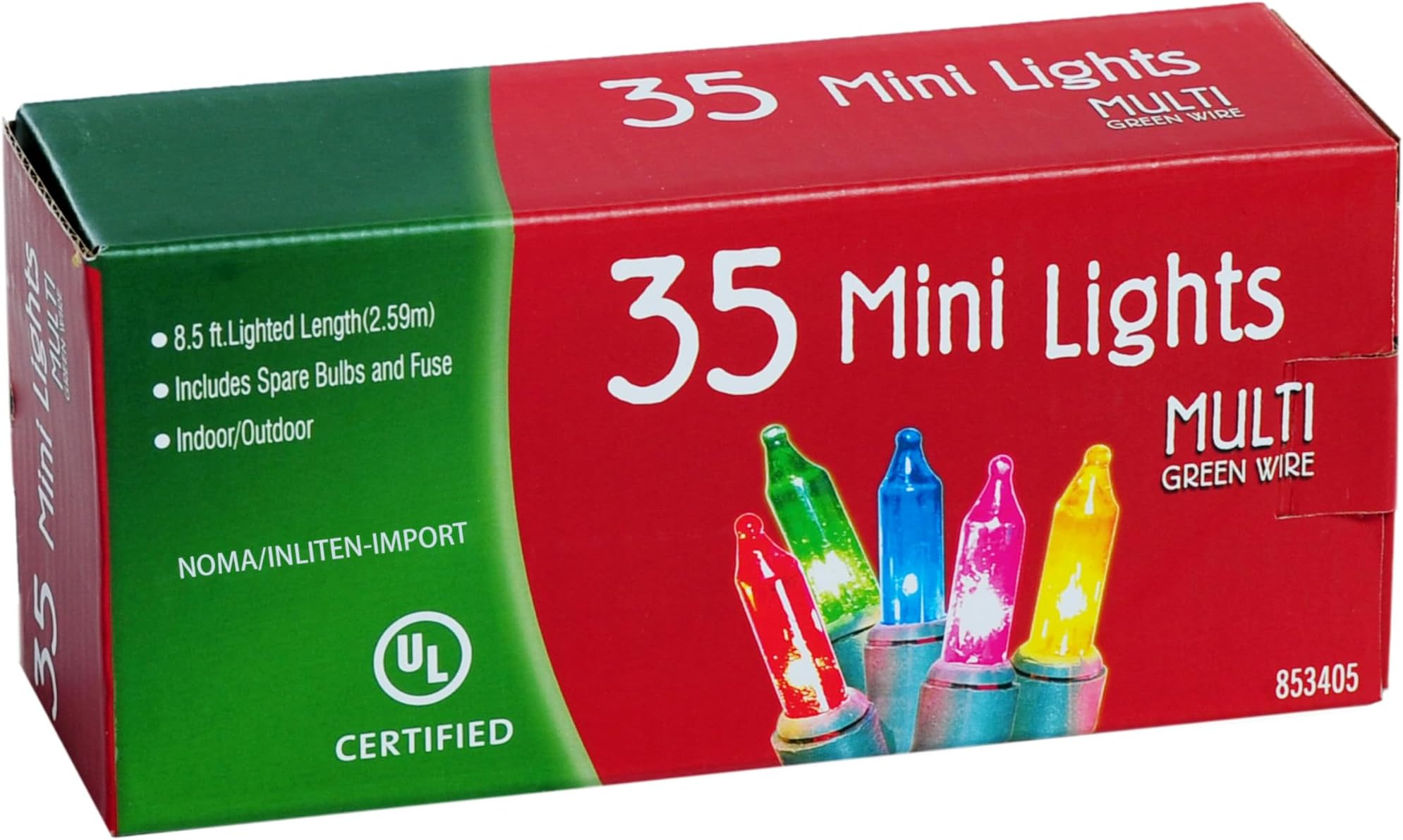 Indoor/Outdoor 35-Count Multi Color Christmas Light Set