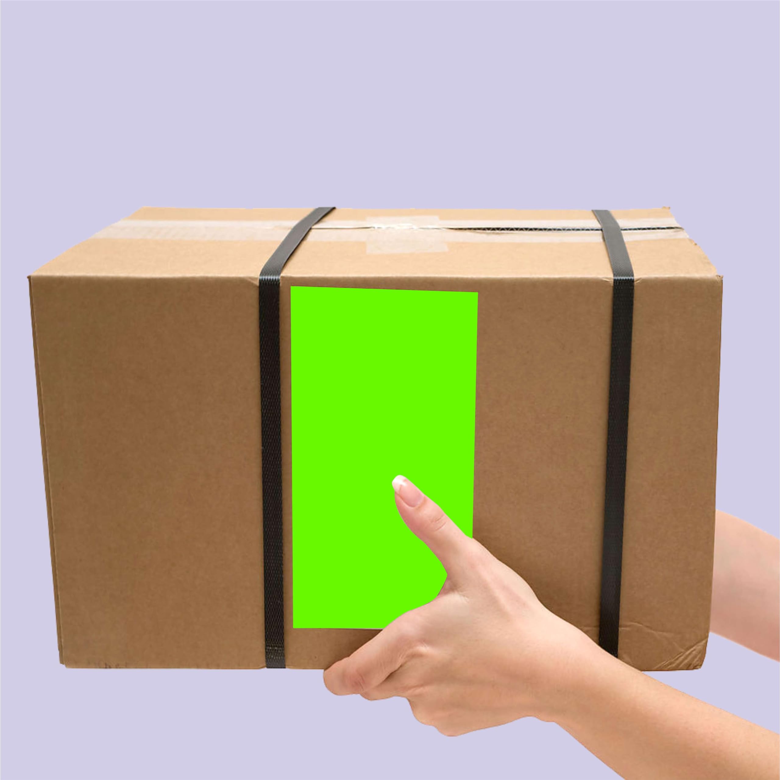 PARLAIM 7 x 13 cm prostokątne samoprzylepne naklejki do oznaczania kolorami, kwadratowe naklejki magazynowe – 250 sztuk na pudełko dozownika (fluorescencyjny zielony)