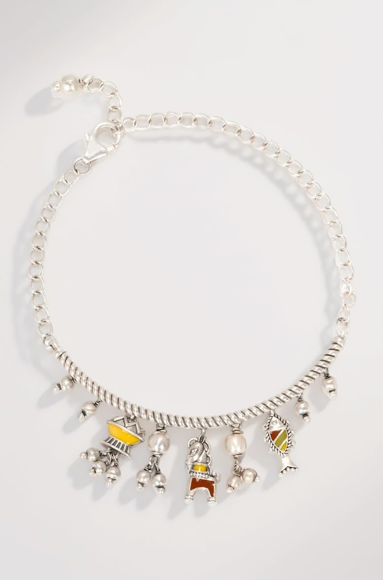 Shaya by Caratlane | 925 Silver|Ekatra Bracelet in Oxidised | Gifts for Womens & Girls