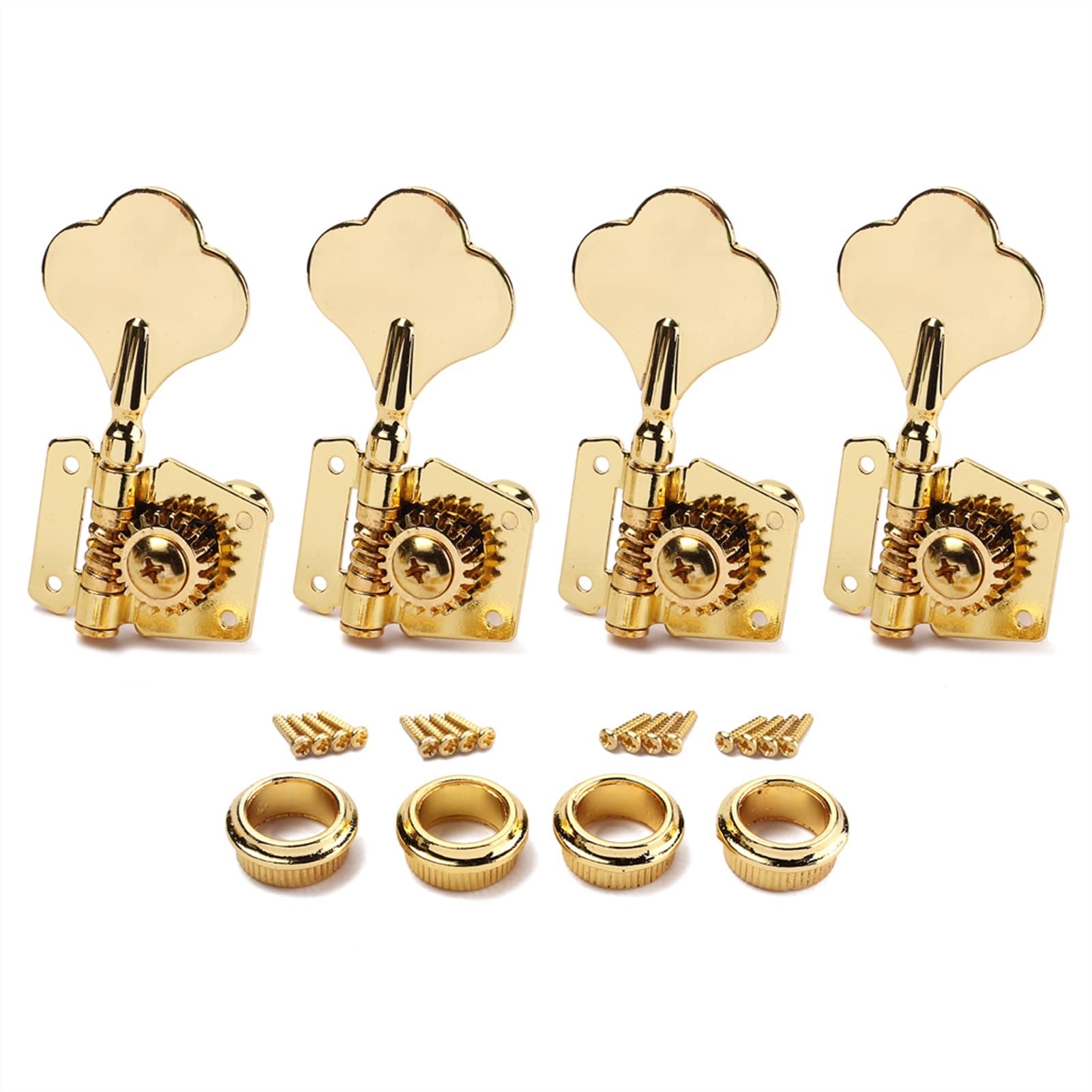 Cheville d'accord corde guitare Heavy Duty 4 pcs ouvert Tuner Droite Tuner Tuning PEG pour guitare de basse électrique