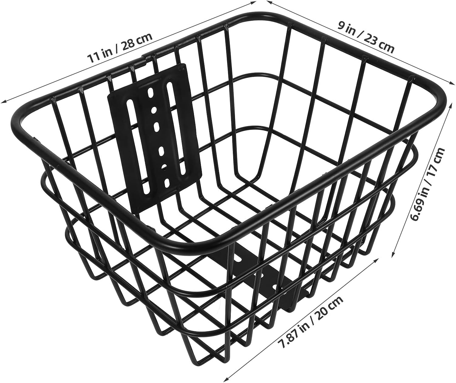 Detachable Front Bike Basket for Thickened Metal Wire Storage Basket for ’ Bicycle Accessories