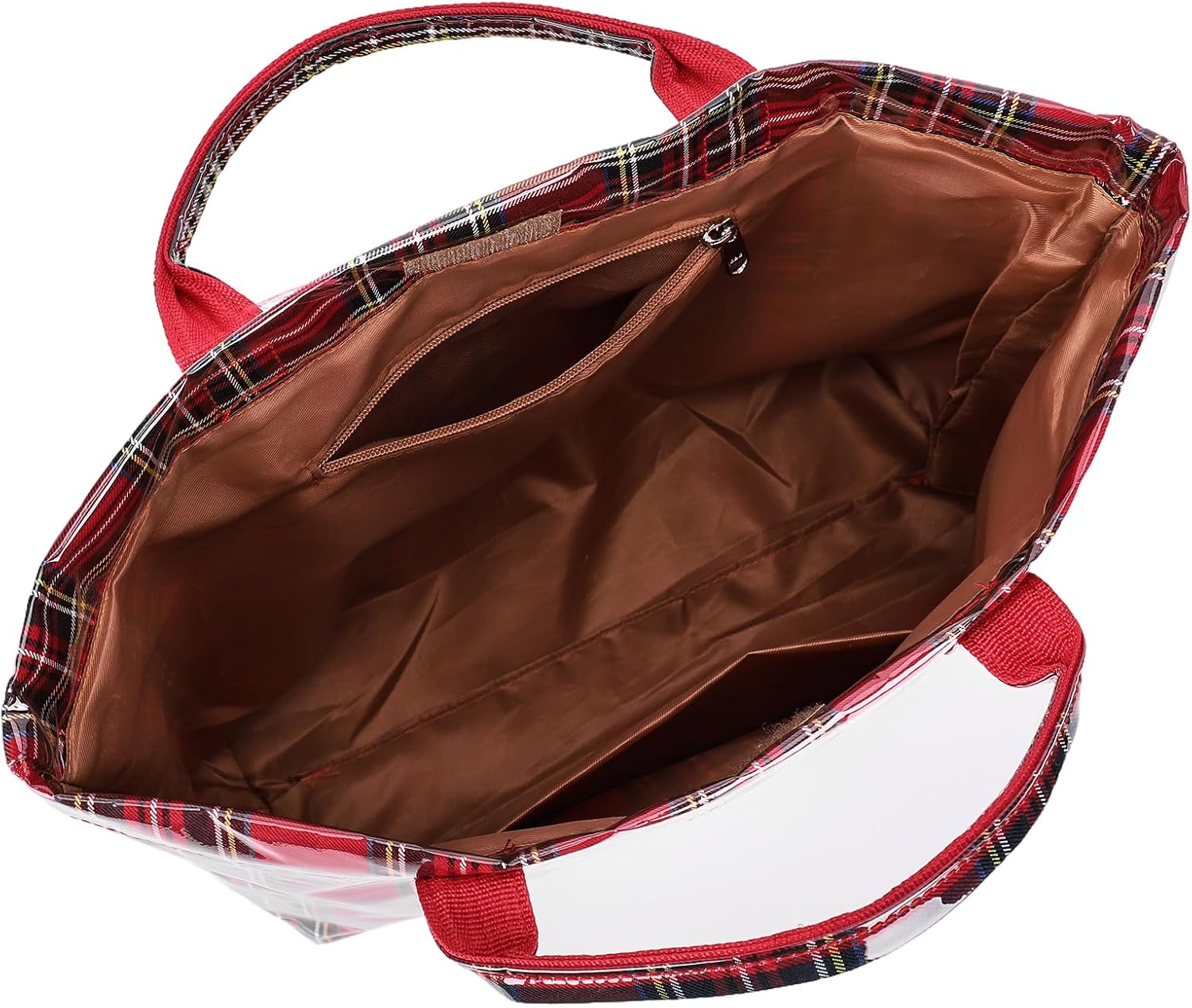 PVC Tote Bag for Women Plastic Tote Bag Letters Print Handbag Hobo Bags for Work Shopping Gift - Image 5