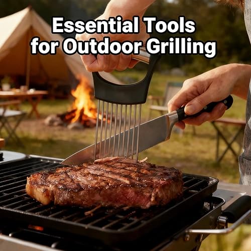 Miniatura 8 de Picador de cebolla de acero inoxidable mejorado 2025, rebanador para carne, cebolla, papa, tomate, utensilio de cocina