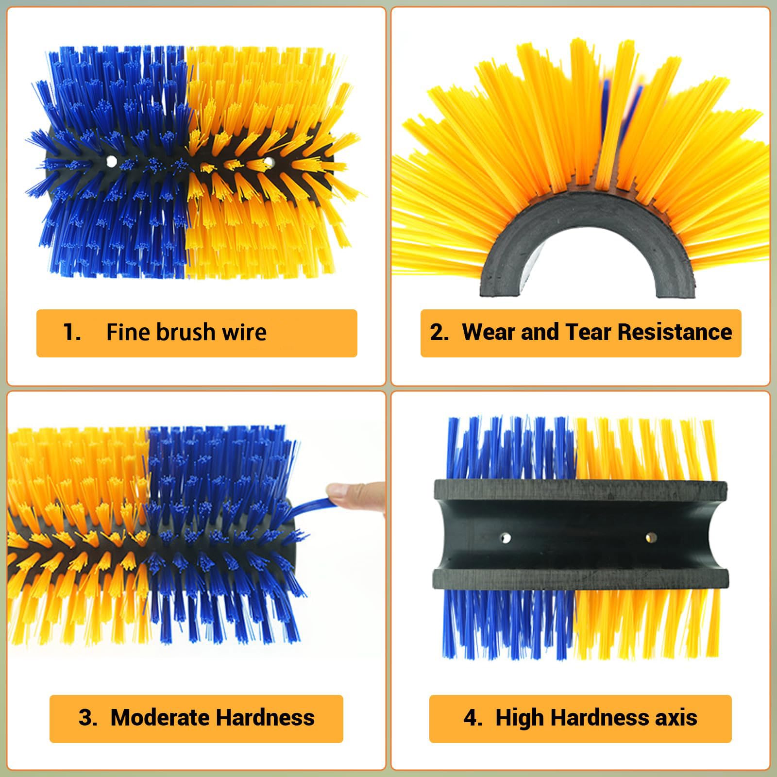 2pack spazzola per mucche,Spazzola per Tiragraffi per Bestiame ,per alleviare il prurito ,rimuovere parassiti ,con Viti,Installazione combinata ,corregge cattive abitudini,per Cavalli ,maiali,Bovini