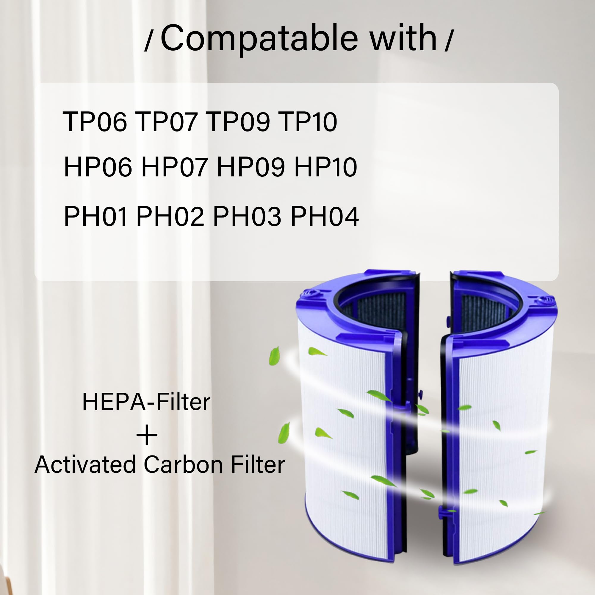 iAmoy Replacement HEPA Filter Compatible with Dyson Pure Cool TP06 TP07 TP7A TP09 TP10 and Pure Hot + Cool HP06 HP07 HP09 HP10 HP4B& Pure Humidify+Cool PH01 PH02 PH3A PH03 PH04 Heater Fan Air Purifier - Image 3