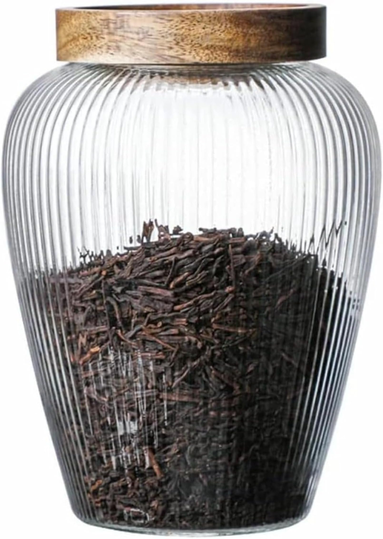 otoye ガラスキャニスター 珈琲キャニスター 耐熱ガラス コーヒー豆 保存容器 ガラス 密封ビン 茶筒 茶入 お菓子 茶葉 調味料入れ 香料 漬物器 漬物保存容器 防湿保存 丈夫な (2)