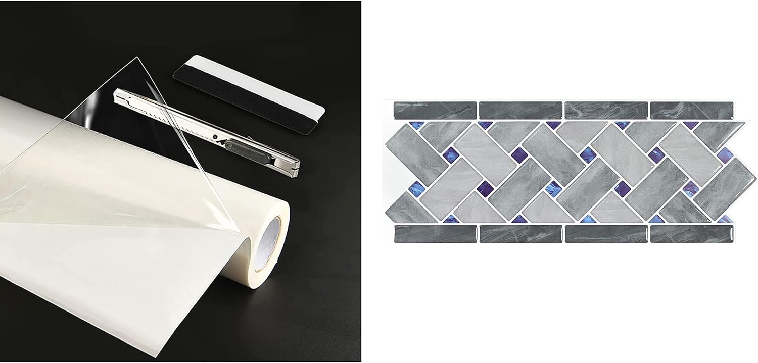 Art3d DoubleSided Tape Sheet with Peel and Stick Backsplash