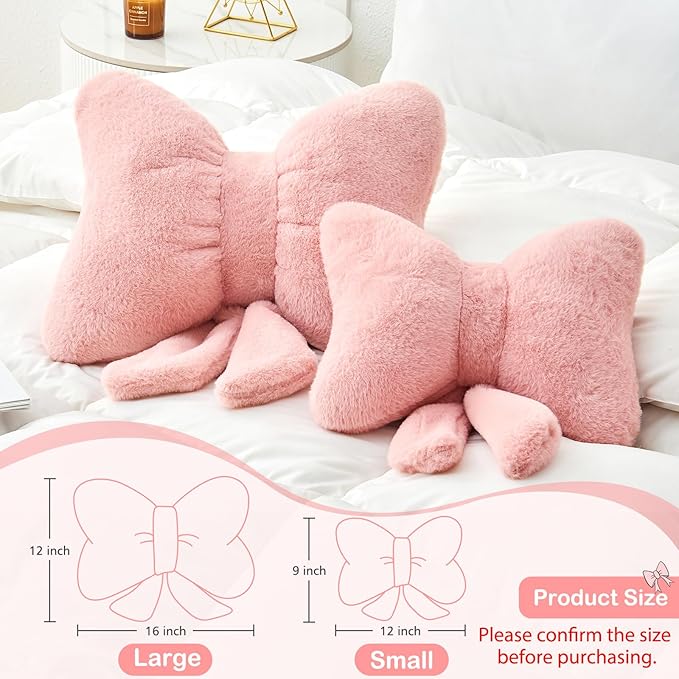Almohada Decorativa Forma Lazo Suave para Sofa Cama miniatura 2