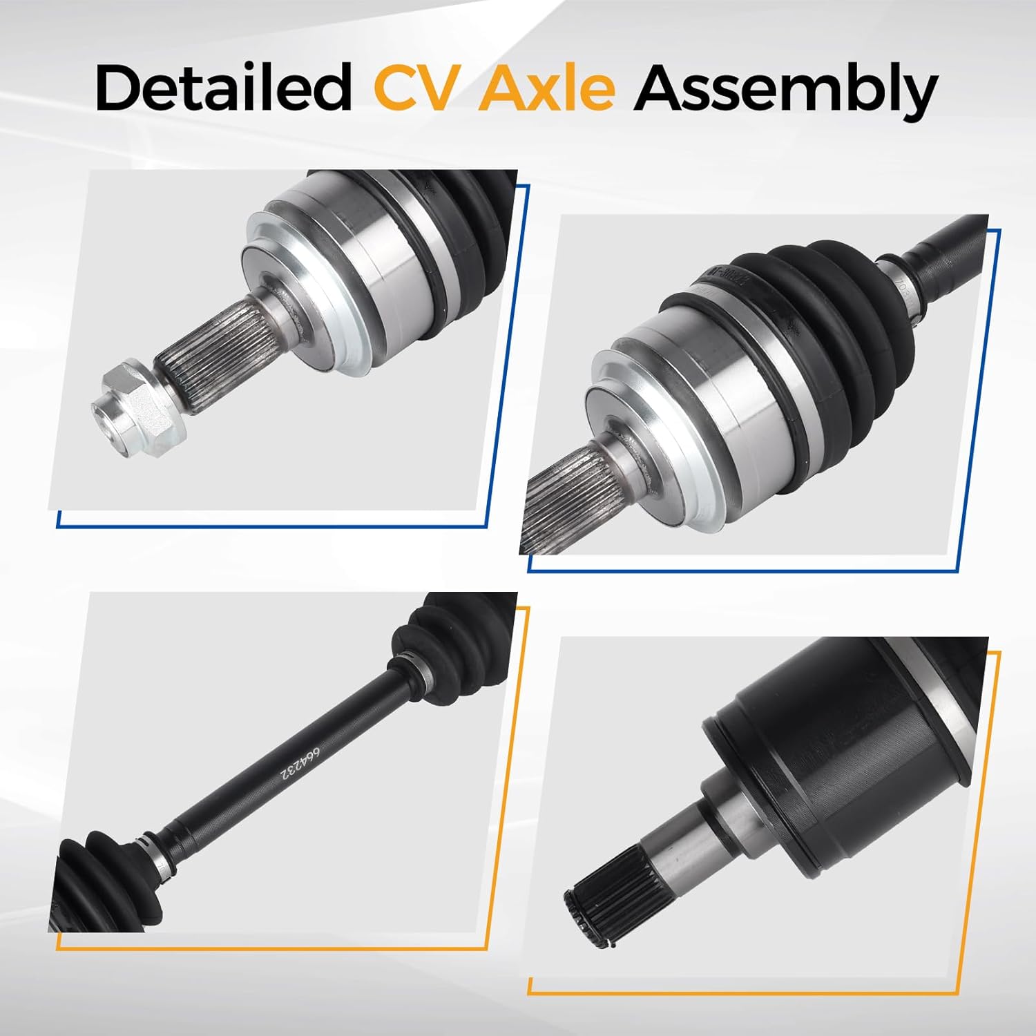 PAROD 664232 664233 CV Axle Assembly Fit for 2006-2015 Honda Civic 1.8L L4; Automatic Trans - Front Driver and Passenger Side