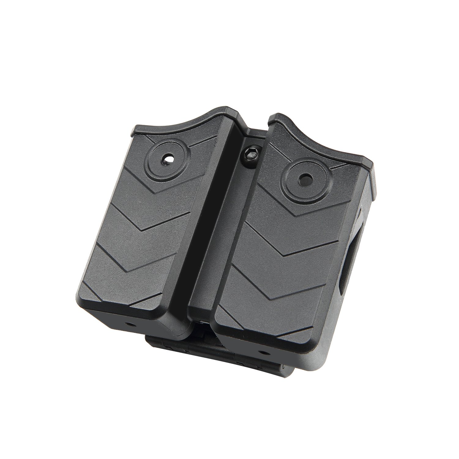 efluky Borsa portariviste universale con clip per pistola adatta per Walther P99/HK/CZ/Glock 17 19/Sig Sauer/9 mm Softair Magazine Holster, Belt Clip regolabile a 60°