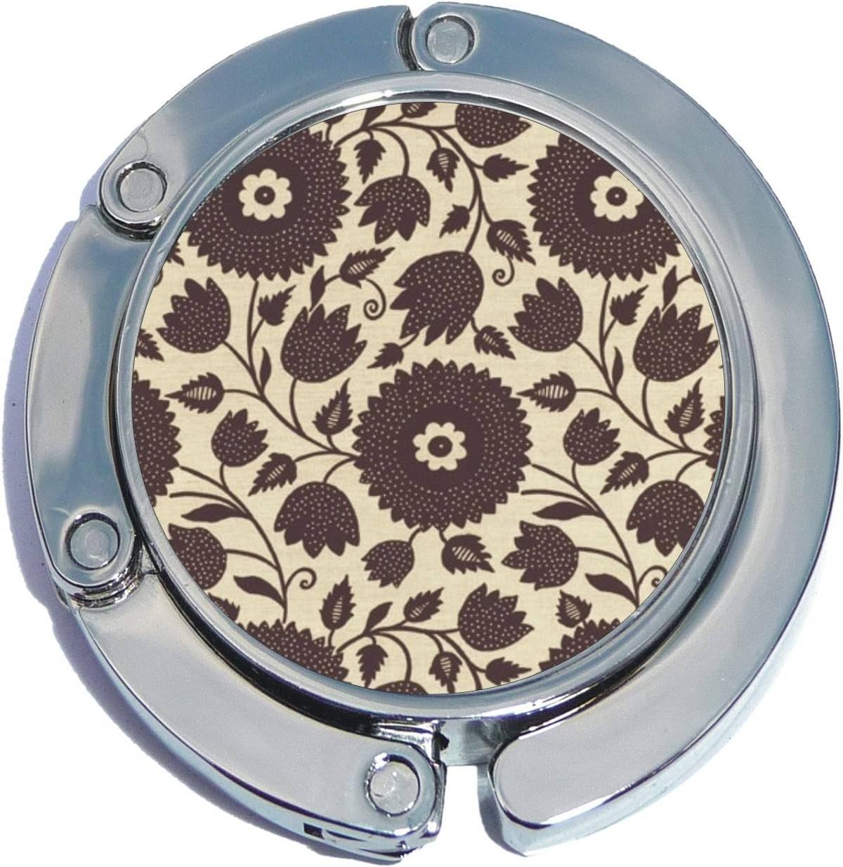 NewCharms Black and White Floral Pattern Foldable Purse Hanger