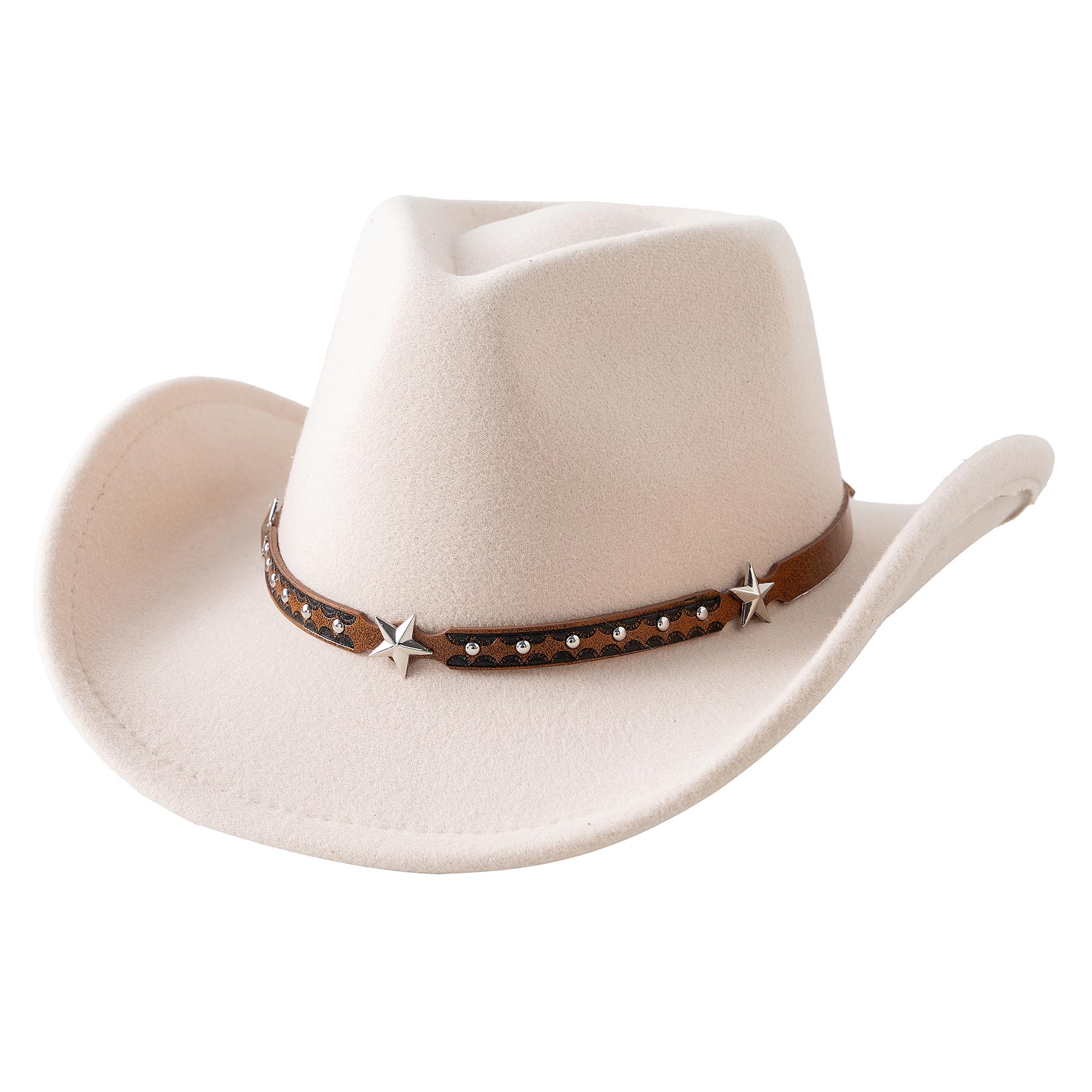 Jastore Toddler Baby Cowboy Hat Infant Baby Boys Girl Cowgirl Hats Kids Western Cowboy Hat (US, Age, 18 Months, 4 Years, Beige)