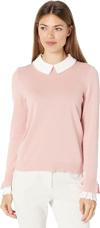 pearl collar sweater