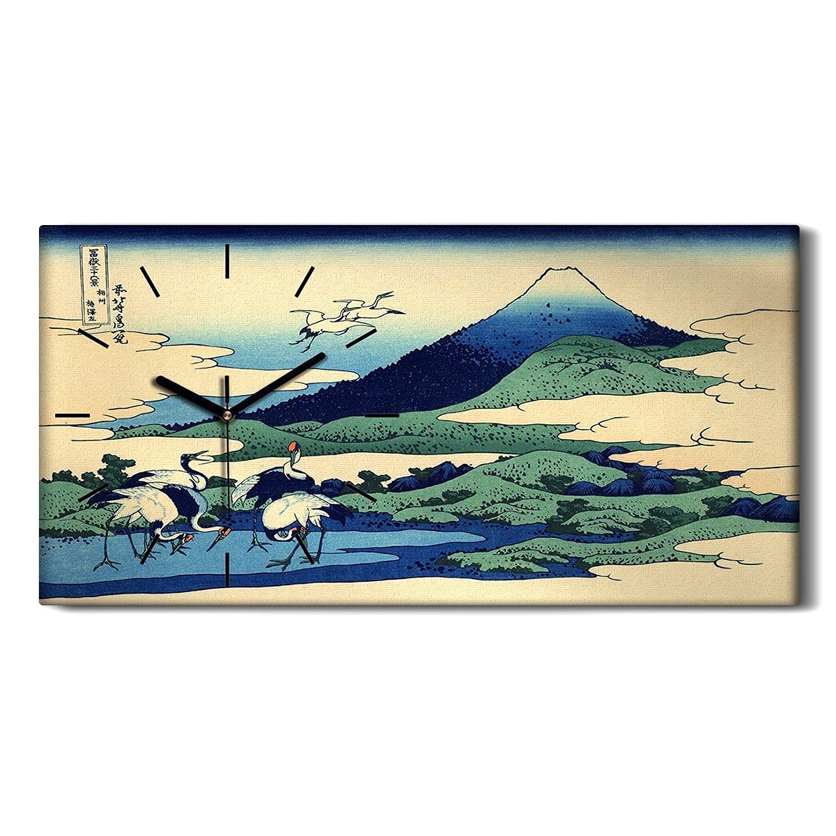 Horloge silencieuse sur toile de 60x30cm sans tic-tac pour des nuits paisibles dans la chambre