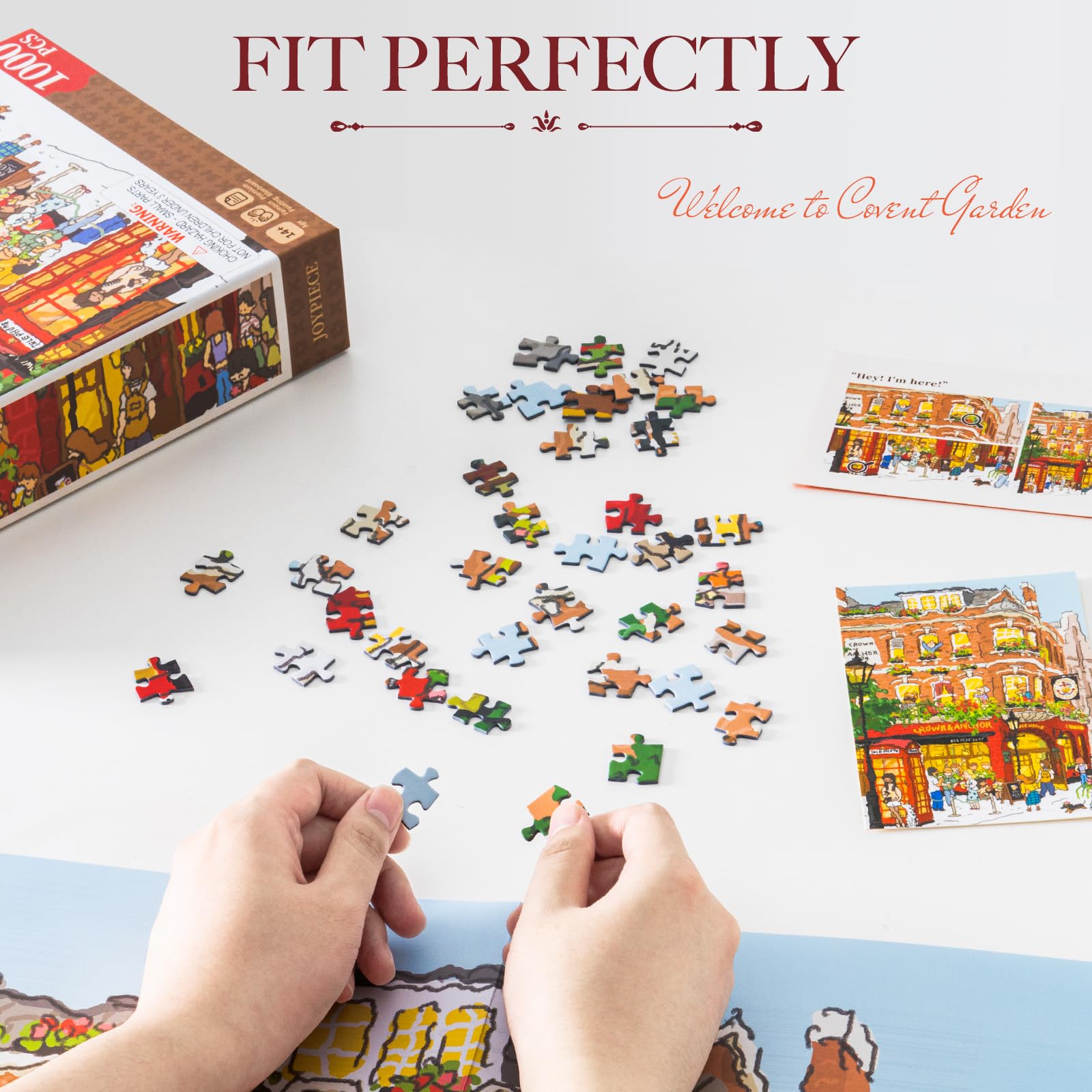 ROWOOD Puzzle da 1000 pezzi per adulti bambini, gioco impegnativo, giocattolo educativo, puzzle regali per donne uomini, Covent Garden