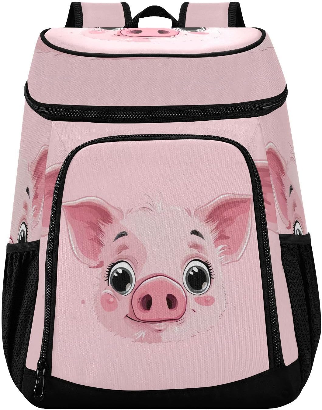 Pink Pig Cooler Backpack 36 Cans Leakproof Waterproof Backpack Cooler Bag Beach Accessories Travel Camping Fishing Backpack for Women Men