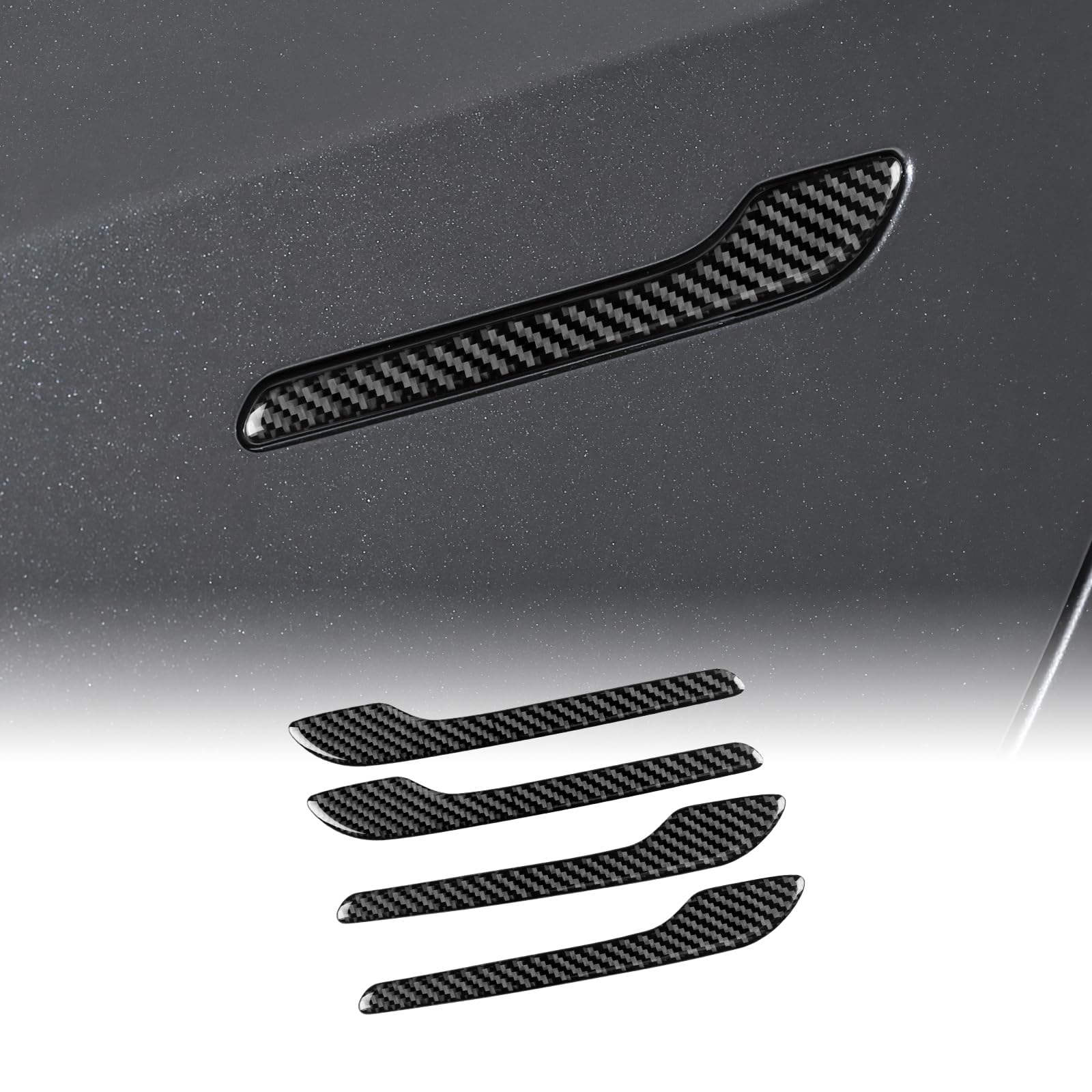 Couvercle poignée de porte extérieure Tesla Model Y 2025 accessoire carbone