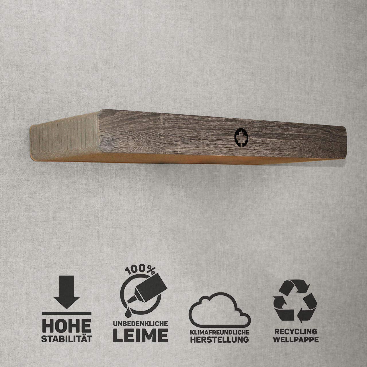 CanadianCat Company | Wandkratzbrett Cloud | dunkelgrau | ca. 70 x 30 x 8 cm | Kletterwand | Wandmontage | Katzenkratzbrett
