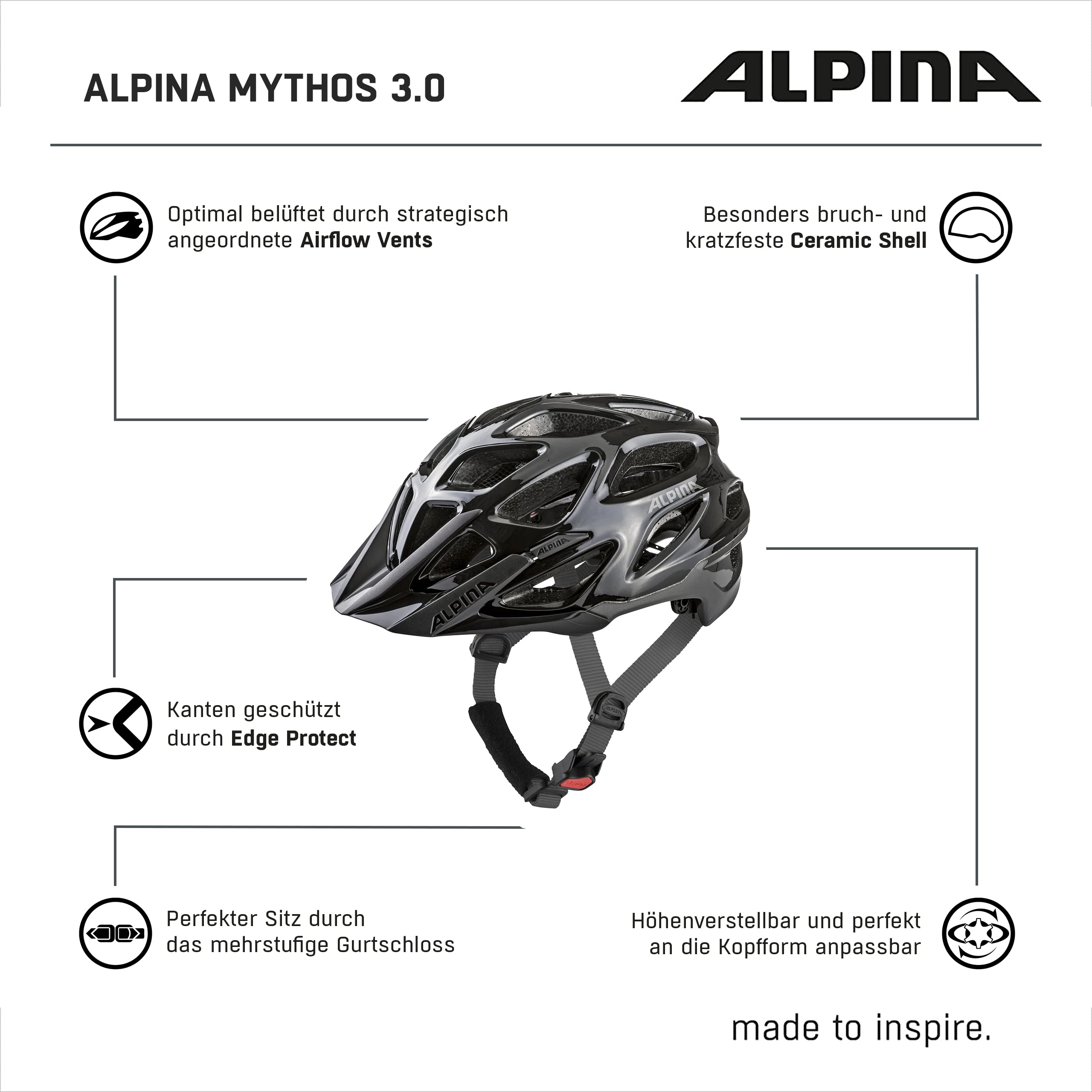 ALPINA Fahrradhelm Mythos 3.0 L.E.