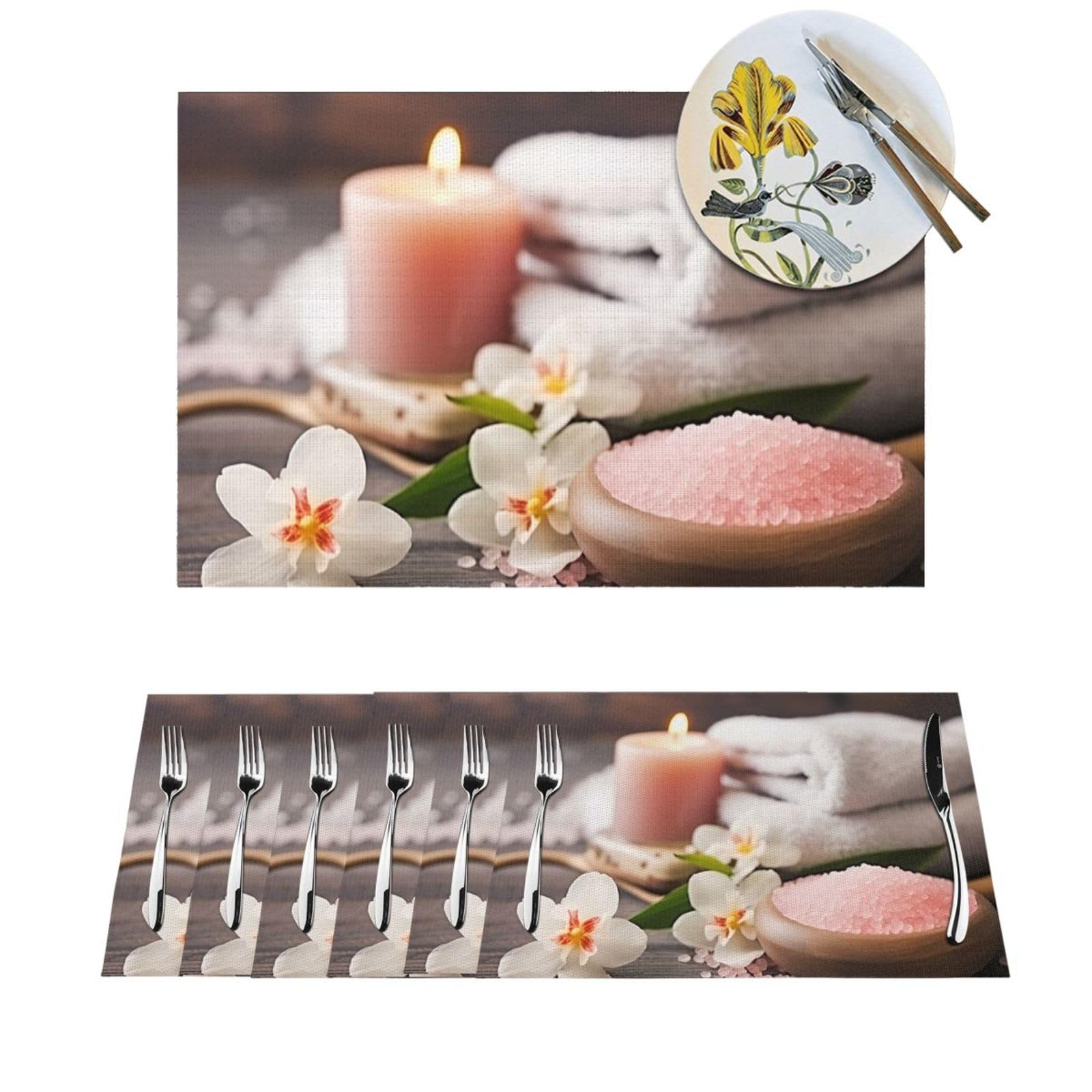 Sets de table anti-taches et lavables en PVC pour simplifier le nettoyage de la cuisine