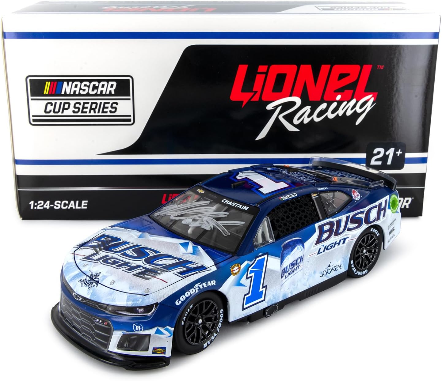 Lionel Racing Ross Chastain Autographed 2024 Darlington Throwback Diecast Car Hand Signed 1:24 Scale