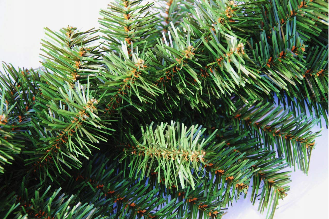 Dekorative Weihnachtsgirlande Künstliche Tannengirlande in Grün/Weiß 3/6/9 Meter Weihnachtsdeko Grasgirlande für Innen- und Außenbereich (Grün 6 Meter)