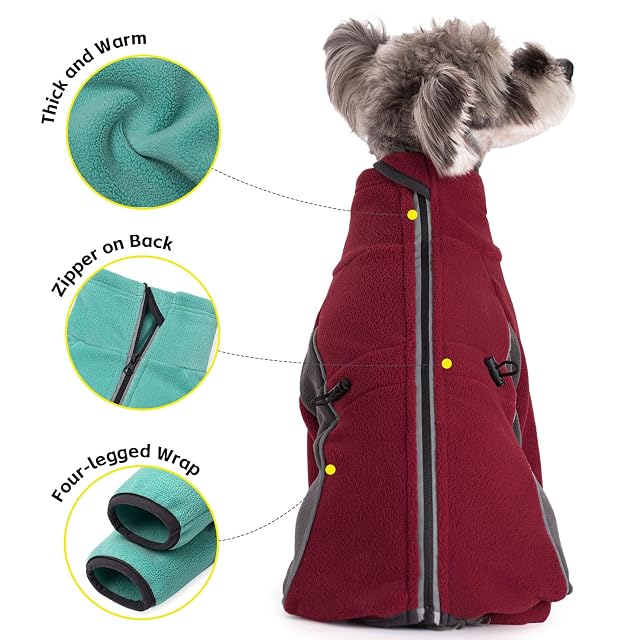 Foto 2 de 6 de UOSIA Abrigos para Perros pequeños, Mono de Invierno a Prueba de Viento para Perros