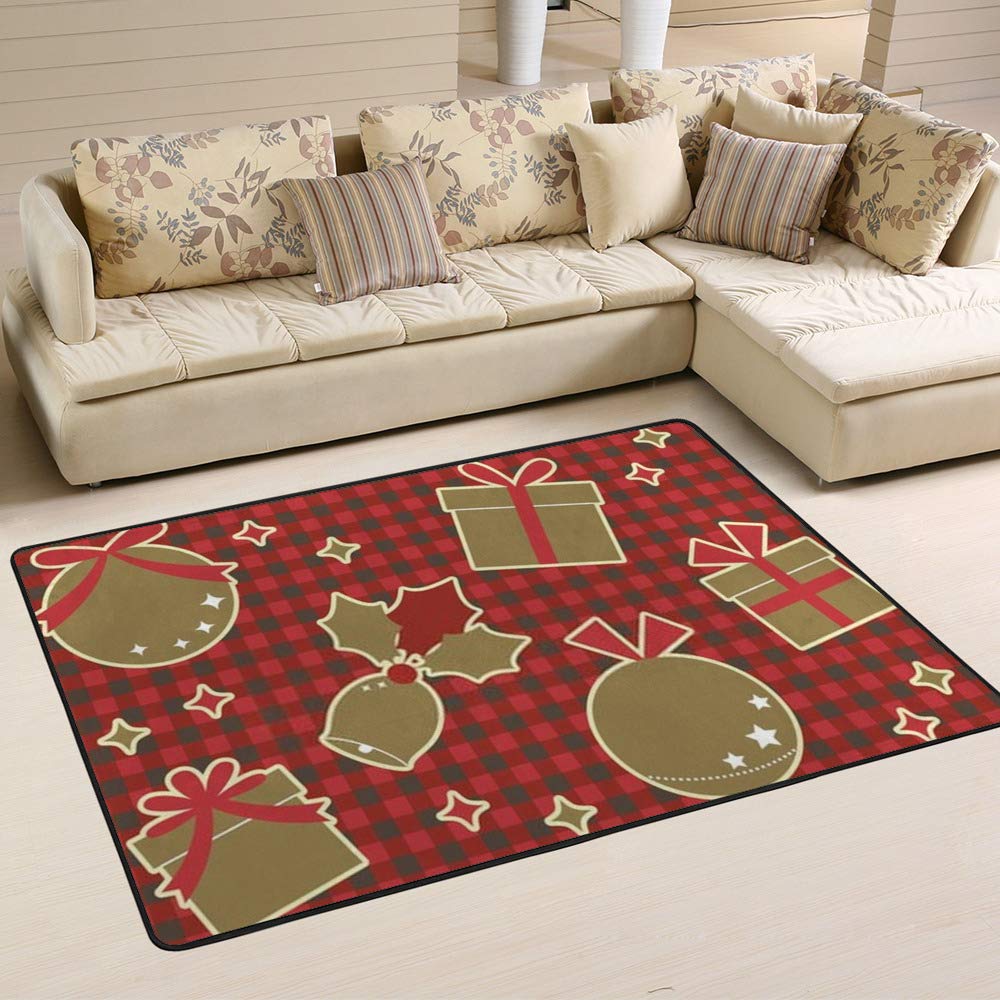 Tapis de Noël grand salon pour sol froid et déco vide