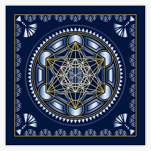 SACRED GEOMETRY - METATRONS CUBE - FLOWER OF LIFE - SPIRITUALITY - YOGA - MEDITATION Sticker Bumper Sticker Vinyl Decal 5"