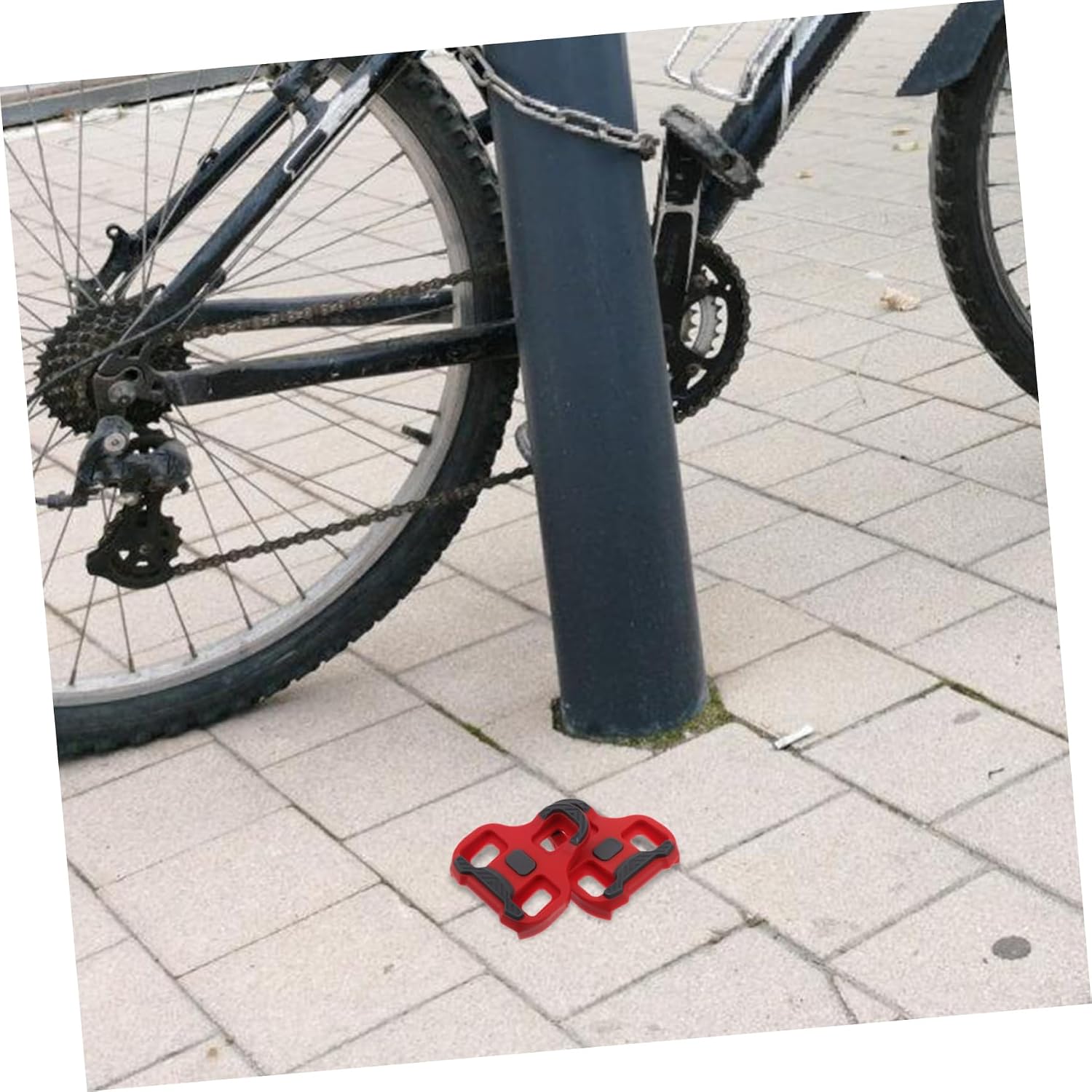 1pair Nonskid Bicycle Cleats for Road and Mountain TPU Material for Enhanced Cycling Efficiency Easy Locking Mechanism and Secure Fit for Long Rides