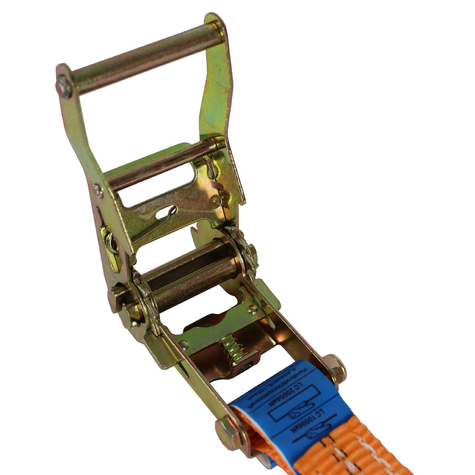 TRUTZHOLM 10x Profi Ratschen Spanngurt Spanngurte Zurrgurt 2-TLG 6m 2t 2to 2000kg TÜV/GS ORANGE