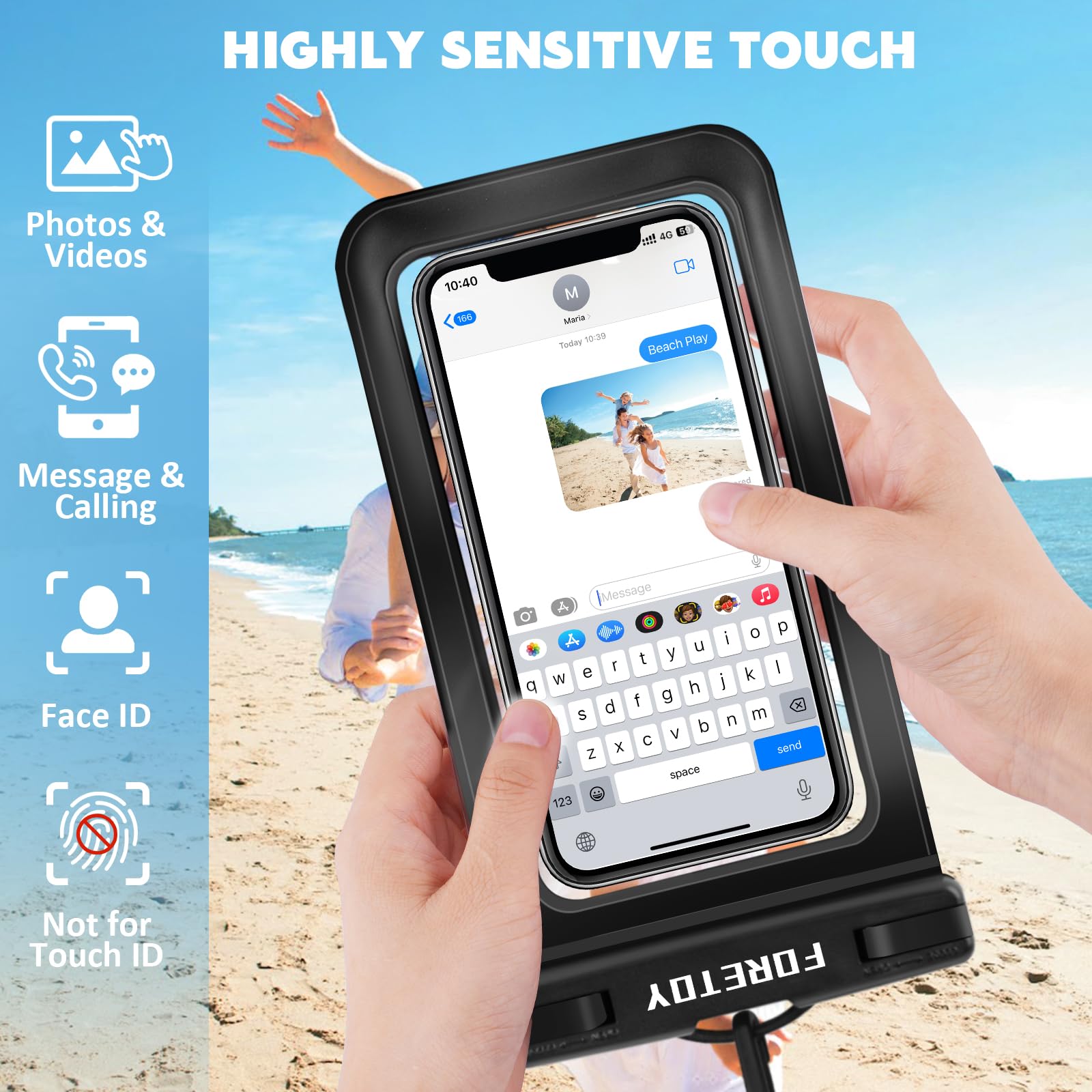Borsa Impermeabile Mare, Custodia Impermeabile Smartphone, Sacca Stagna, Dry Bag, IP68 Marsupio Subacquea Impermeabile con Cintura Regolabile per Spiaggia Nuoto, Canottaggio, Pesca, Escursioni