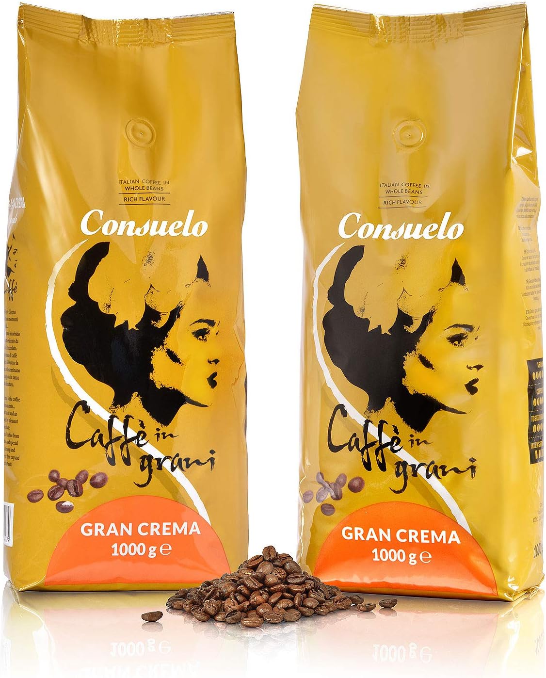 Consuelo Gran Crema - Italian Coffee in whole beans - 2 x 1kg