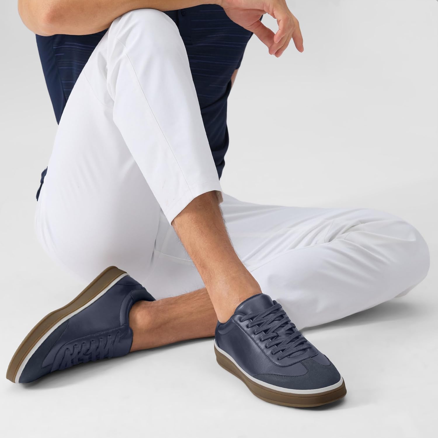 Mens Casual Shoes Business Dress Sneakers Classic Lace-up Walking Shoe - Image 2