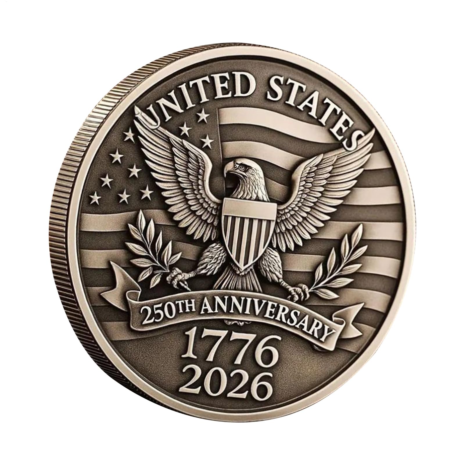 Challenge Coin - Coin commémoratif à Collectionner, Prix vétéran Artistique | Pièce de Monnaie Militaire Historique pour Les Amateurs, Cadeaux de, Souvenirs d'anniversaire, Hommage commémorati