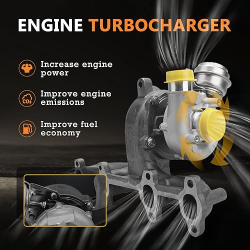 Miniatura 8 de Bapmic Turbocompresor GT1749V Turbo para Volkswagen Beetle 2001-2003 Golf 2001-2006 Jetta TDI 2000-2004 1.9L 4 cilindros diesel 038253019C