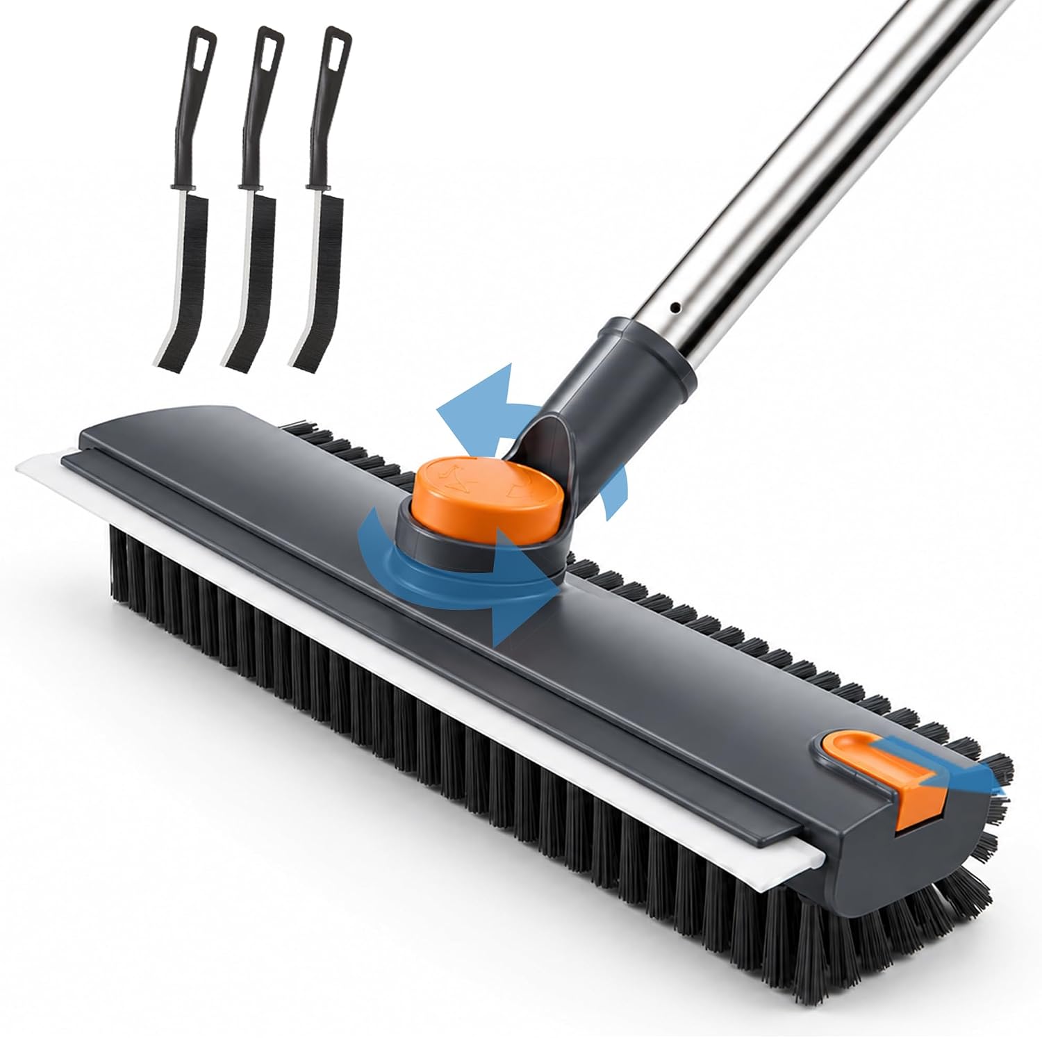 Floor Scrub Brush with Long Handle,...