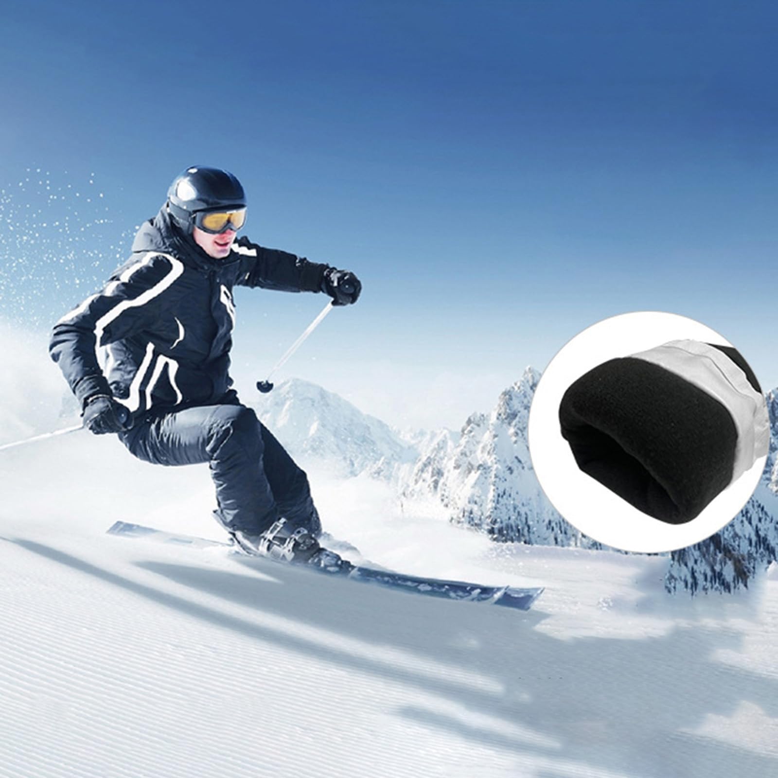 Fhsqwernm Winter-Skihandschuhe, wasserdicht, Snowboard-Handschuhe mit Tasche, Erwachsene, Winter, warme Handschuhe für Männer und Frauen Fashion