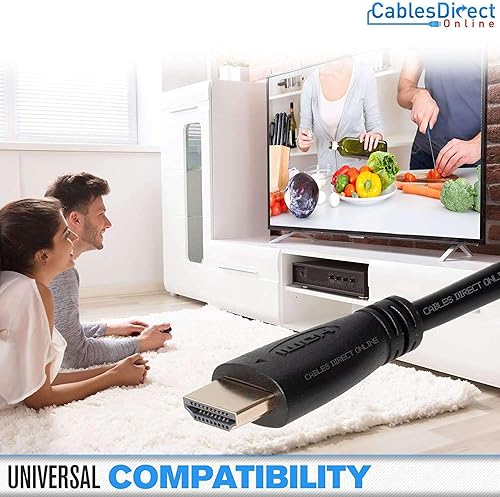 Miniatura 3 de Cable HDMI 4K de alta velocidad de 12 pies con canal de retorno de audio y Ethernet, 2160p, 1440p, compatible con Apple TV, DVD, PS5, Xbox, Bluray