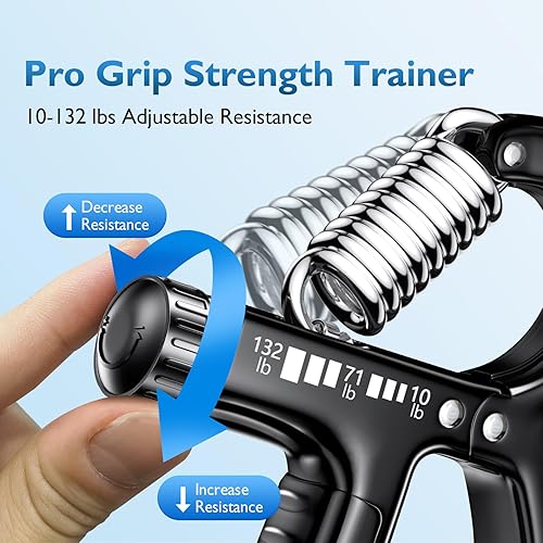 Vista 2 de FitBeast Grip Strengthener Forearm Strengthener, Adjustable Hand Grip Strengthener for Strength Training & Rehabilitation, 10-132 lbs Resistance