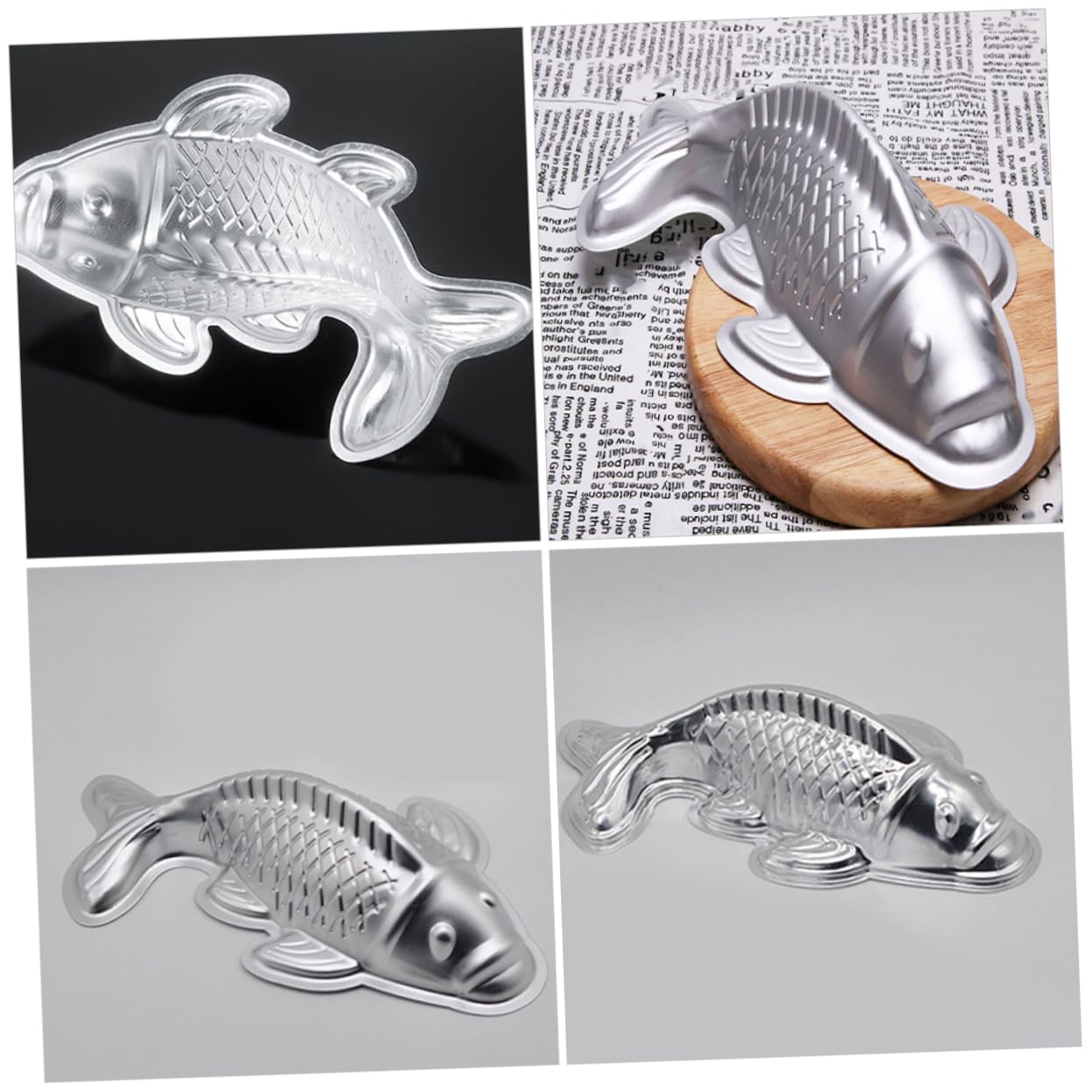 2pezzi Stampo Per Dolci Forma Di Pesce Di Mold Antiaderente Per Cake e Dessert Utensili Per Cucina Facili Da Pulire e Conservare