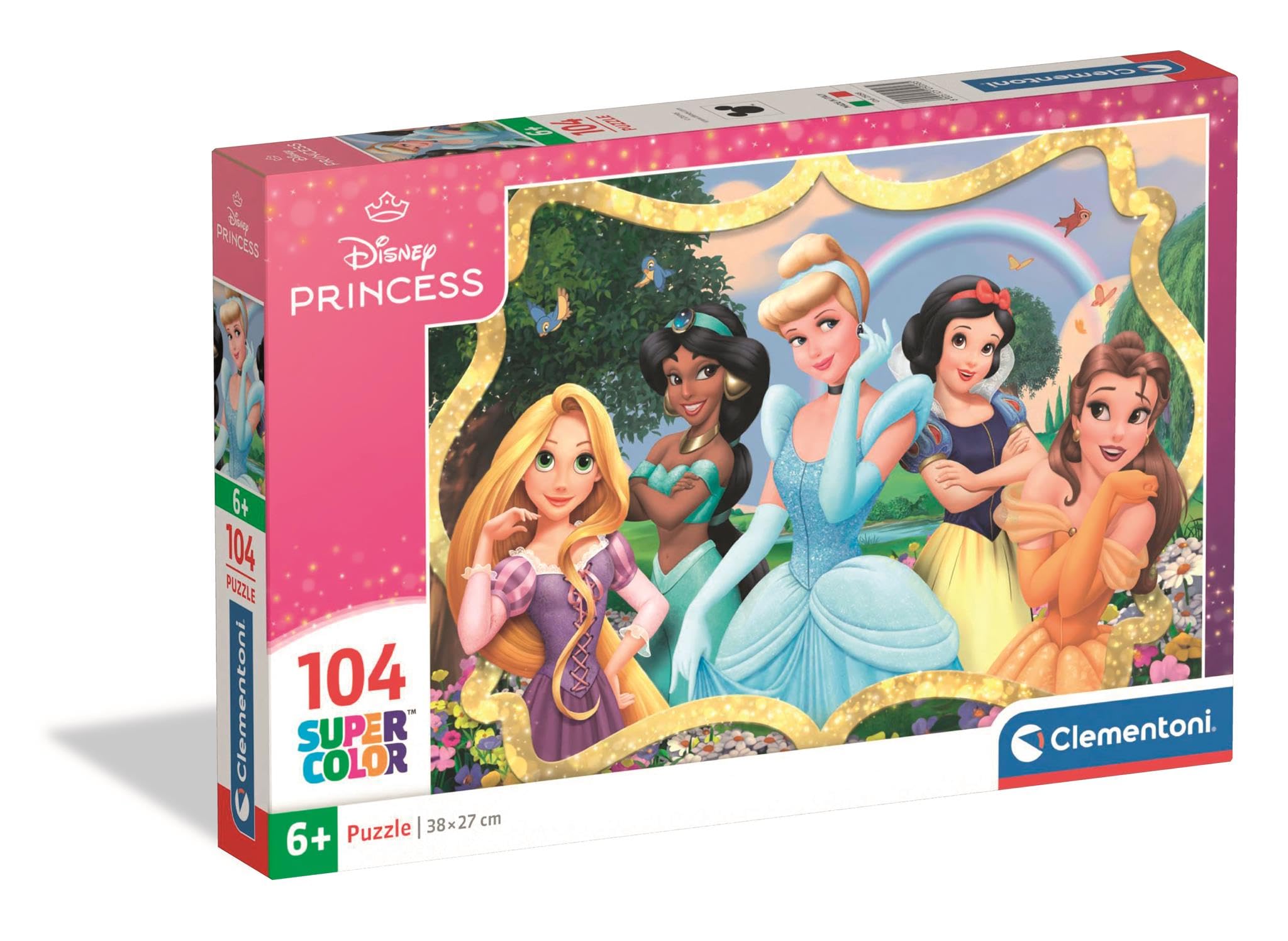 Clementoni Puzzle 104 pieces, Disney Princess, Puzzle for Adults 14-99 Years, Made in Italy, 25058