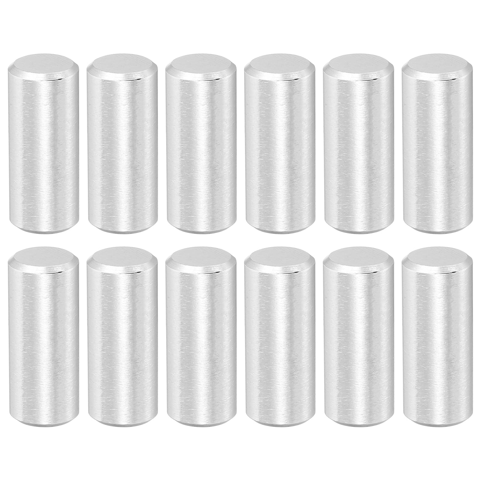 sourcing map 24 Pcs 8 x 16 mm 316 Stainless Steel Dowel Pins, Cylindrical Shelf Support Peg Pin Rod Fasten Elements for Machine Building, Furniture Installation, DIY Projects, Silver Tone