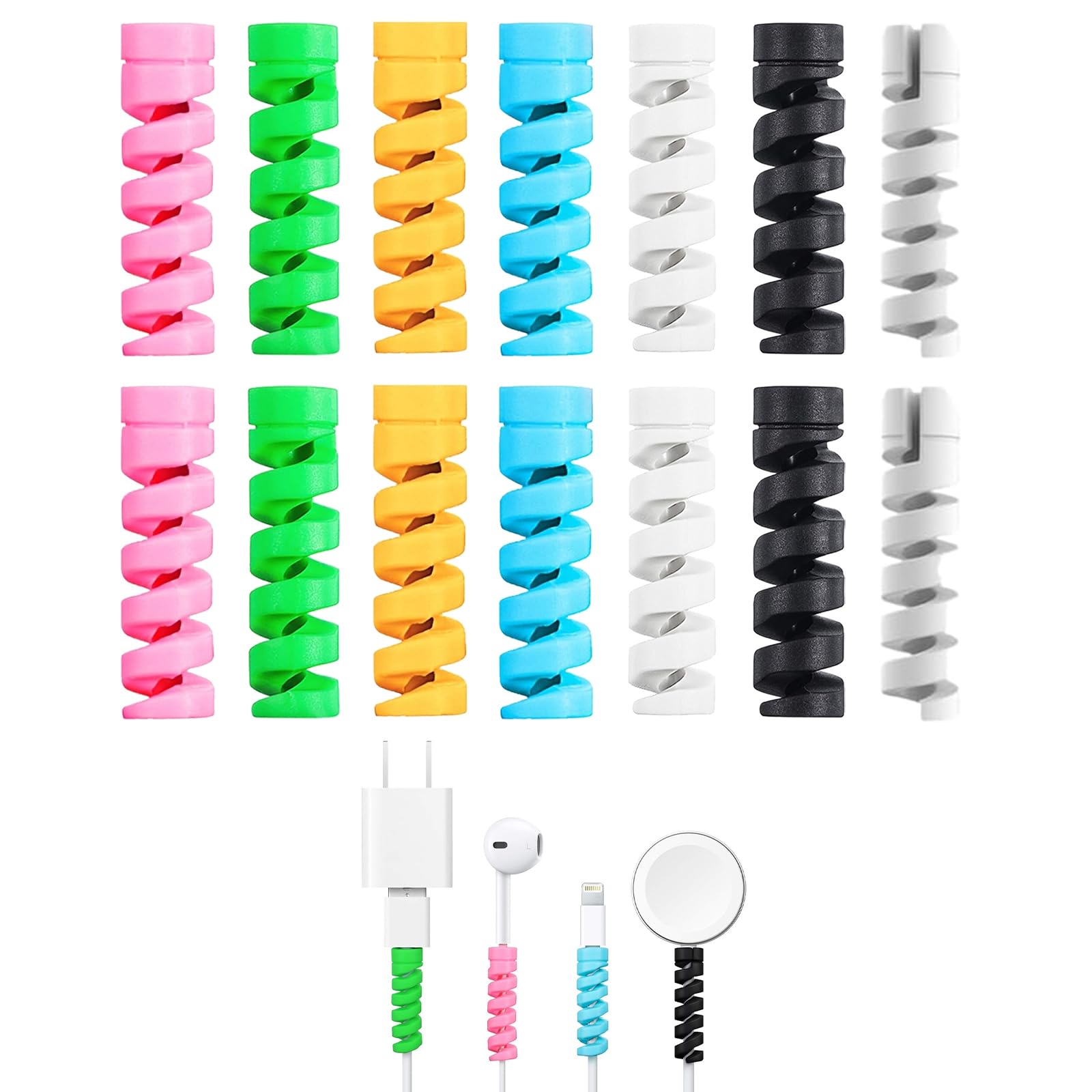 Proteggi Cavo Per IPhone - 4 Pezzi In Silicone, Anti-usura, Per Caricabatterie Lightning - Foto 10