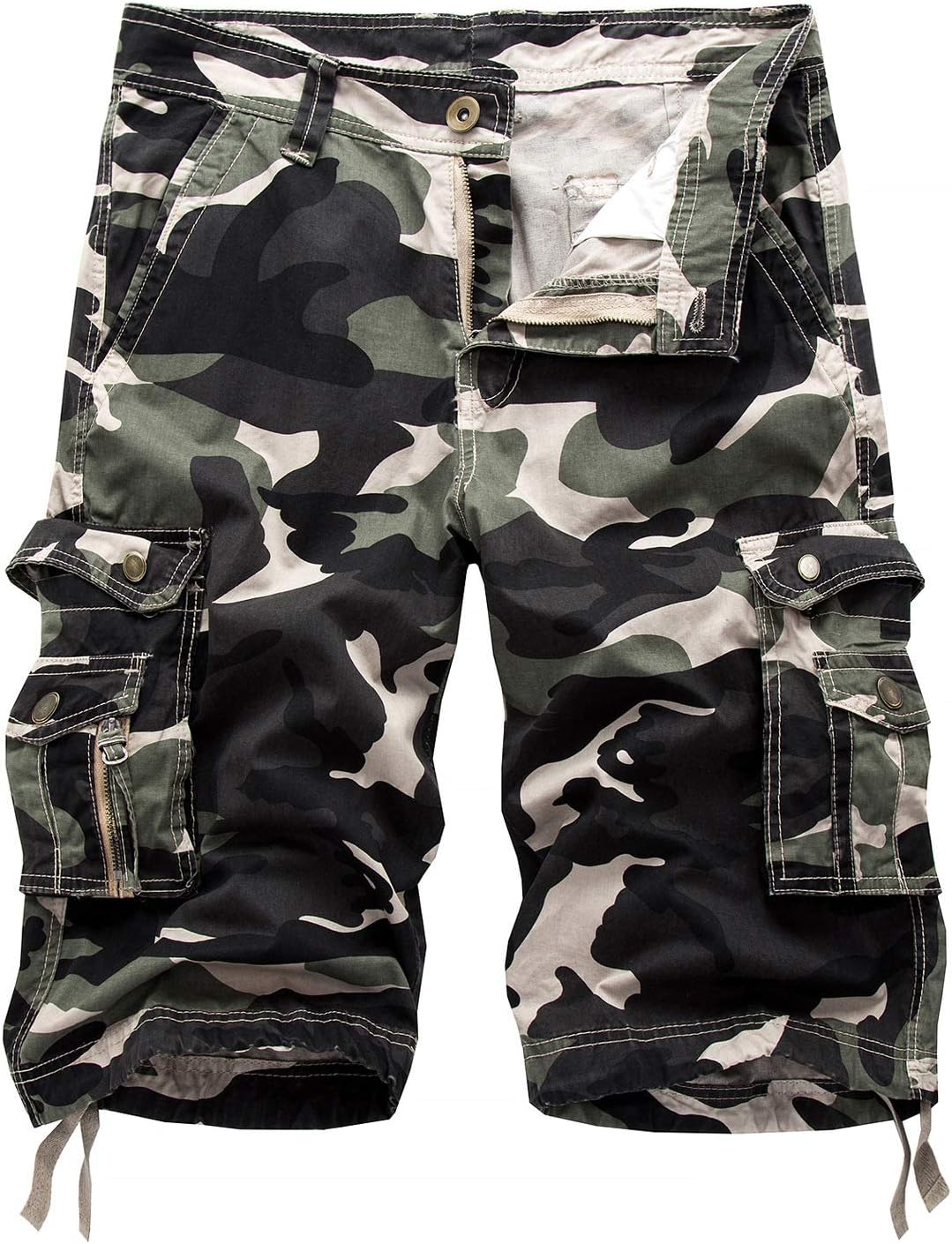 Men's Camouflage Cargo Shorts Camo Outdoor Work Short