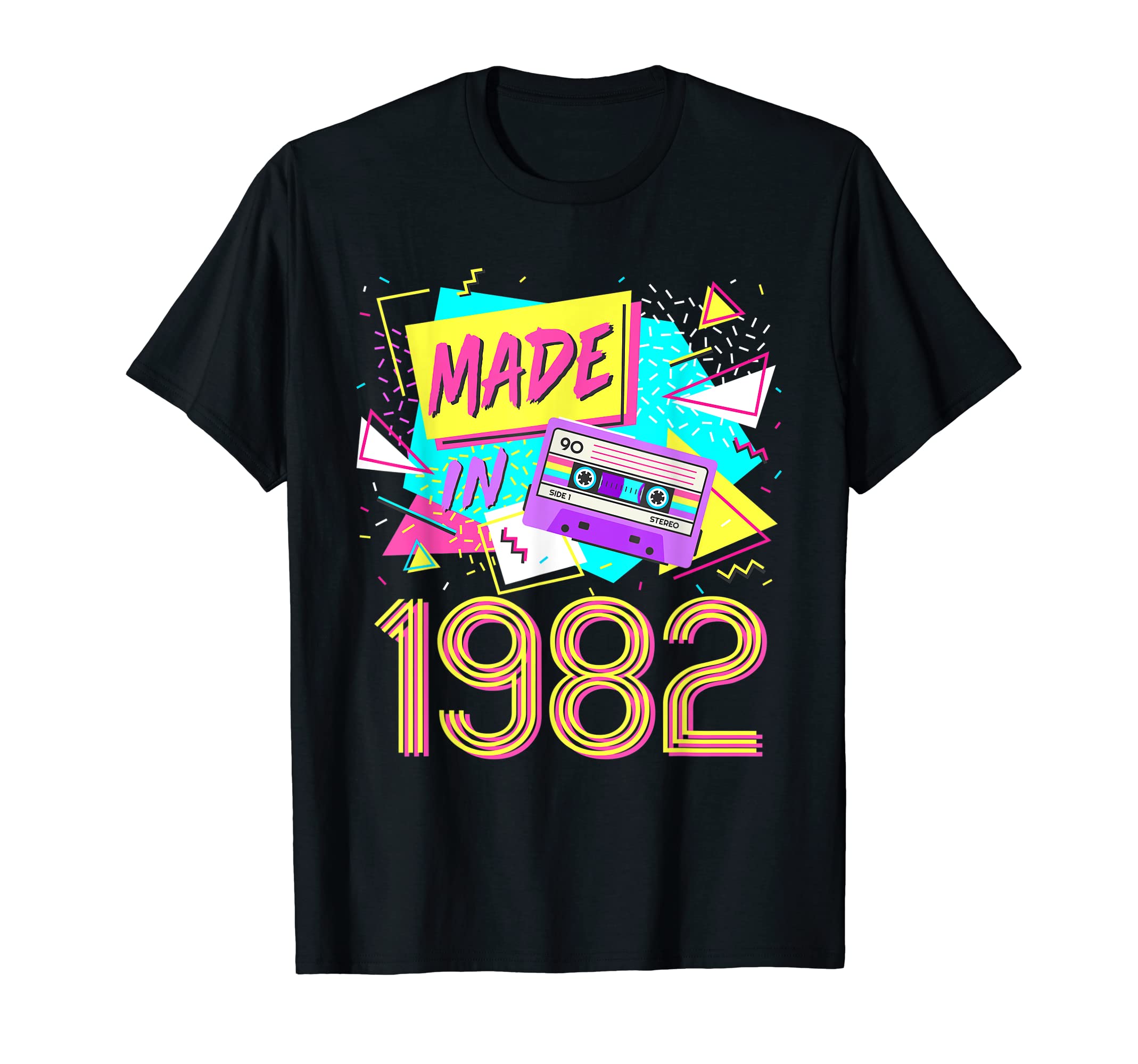 Made in 1982 40 Years Old Retro Vintage 80s 40th Birthday T-Shirt