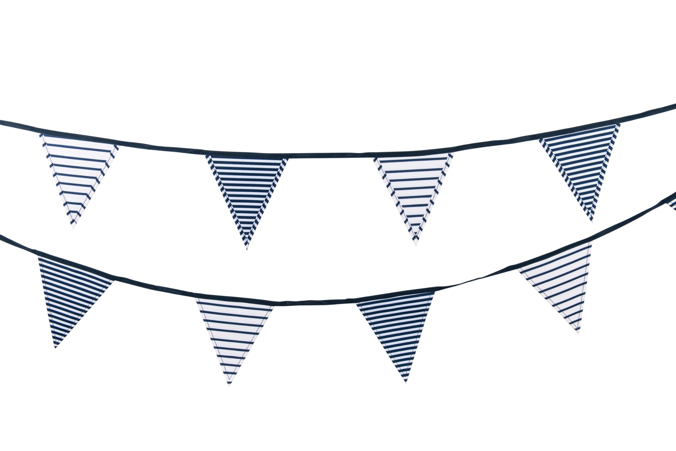 Three Rivers Navy and White Reusable Bunting (15 flags) Length 6m