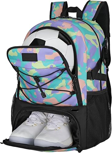 Miniatura 7 de Mochila de fútbol,Mochila de baloncesto con compartimento para pelotas y compartimento para zapatos,Mochila para baloncesto,Fútbol