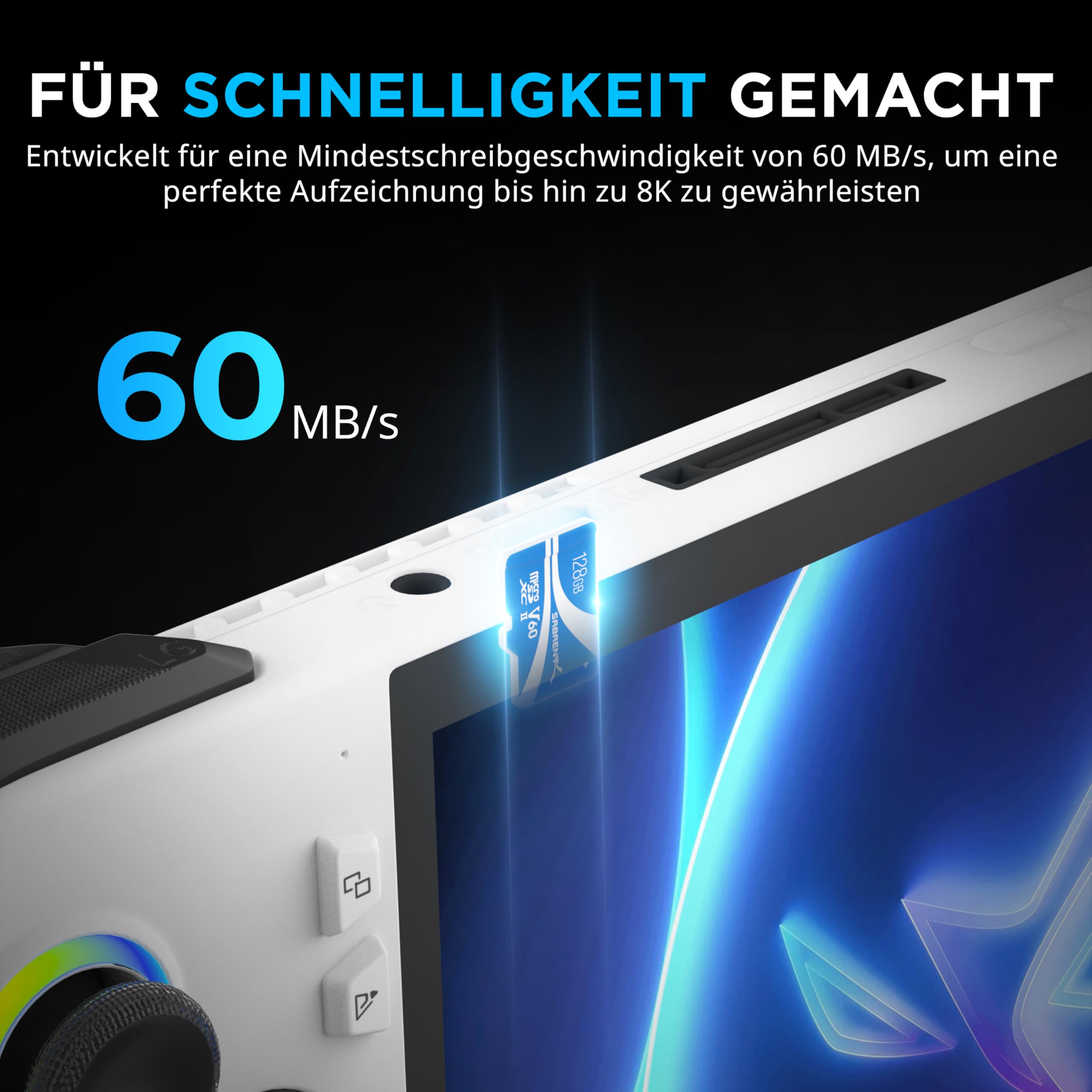 Sabrent Micro SD KarteB V60 Rocket 128G – Bild 3