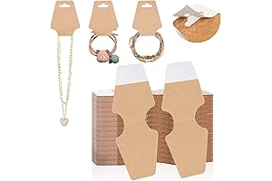 200 Count Necklace Display Cards for Selling Jewelry